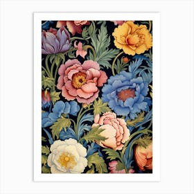 Floral Wallpaper 143 Art Print