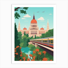 Hungary 3 Travel Illustration Art Print