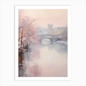 Dreamy Winter Painting Richmond England 1 Art Print