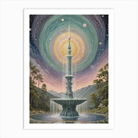 Fountain Of The Gods Art Print