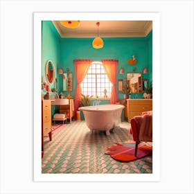 Barbie Retro Home Dining Room Kitsch 3 Art Print