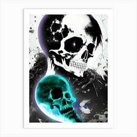 Skull And Crossbones Art Print