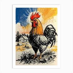 Rooster 2 Art Print