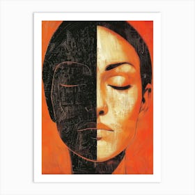 Woman'S Face 85 Art Print