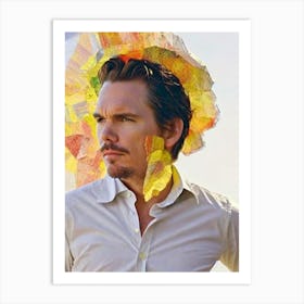 Ethan Hawke Retro Collage Movies Art Print