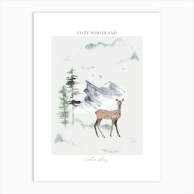 Cozy Woodland Kids and Nursery 1 Art Print