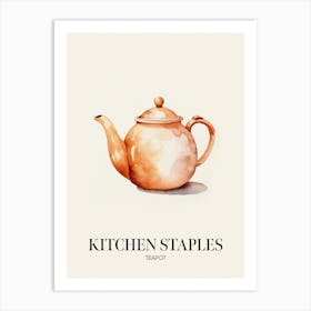 Kitchen Staples Teapot 2 Art Print