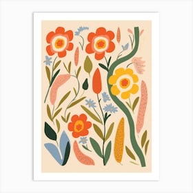 Flowers In The Garden 9 Art Print