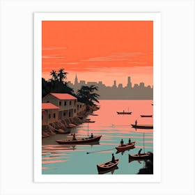 Zanzibar, Tanzania, Graphic Illustration 3 Art Print