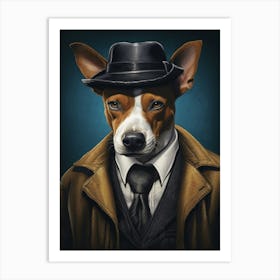 Gangster Dog Basenji Dog 2 Art Print