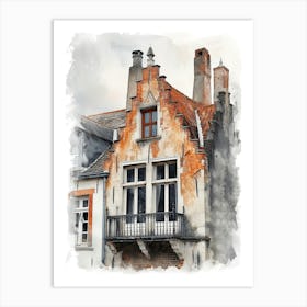 Bruges Europe Travel Architecture 4 Art Print