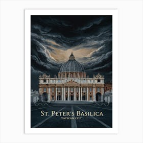 St Peter S Basilica Vatican City 1 Art Print