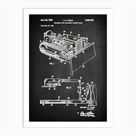 Bulldozer Patent C C Troop Bulldozer Blueprint Bulldozer Tractor Decor Bulldozer Tractor Art Construction Art Dozerposter Cc5181 Art Print