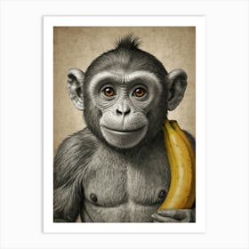 Chimpanzee 5 Art Print