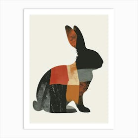 Satin Rabbit Nursery Illustration 2 Art Print