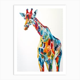 Watercolour Inspired Giraffe 2 Art Print