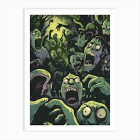 Zombies Art Print