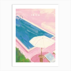 Ibiza Water Colour Print Art Print