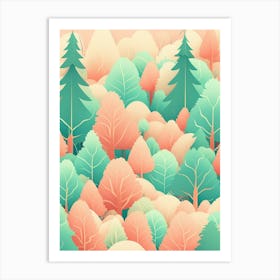 Forest Full Of Trees Art Print
