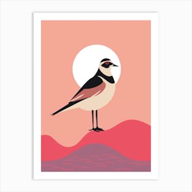 Minimalist Lapwing 4 Illustration Art Print