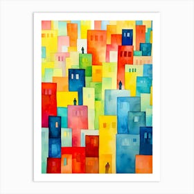 Colorful City Art Print