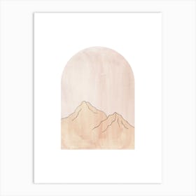 Mountains In The Sky arch Art Print