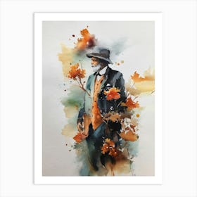 The Old Man Lost In Thought Art Print