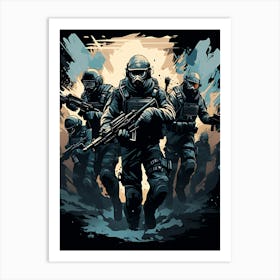 Counter-Strike Soldiers Art Print