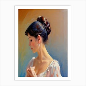 Beautiful Portrait Of A Woman Art Print