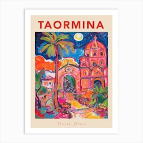 Taormina 2 Italia Travel Poster Art Print
