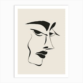 Face Of A Woman 76 Art Print