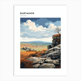 Dartmoor National Park England 1 Hiking Trail Landscape Poster Art Print