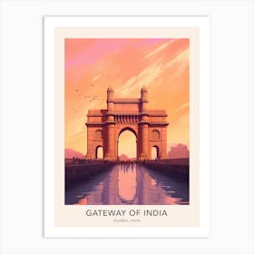 The Gateway Of India Mumbai India Travel Poster Art Print