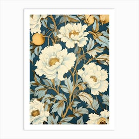 Wallpaper Floral Pattern Art Print