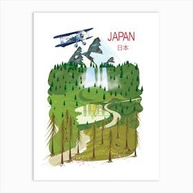 Japanese Landscape Art Print