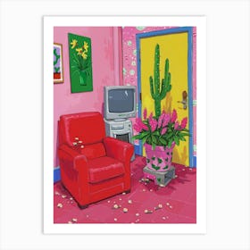 Pink Room 1 Art Print