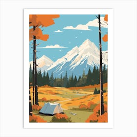 New Zealand 2 Travel Illustration Art Print