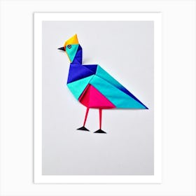 Goose Origami Bird Art Print