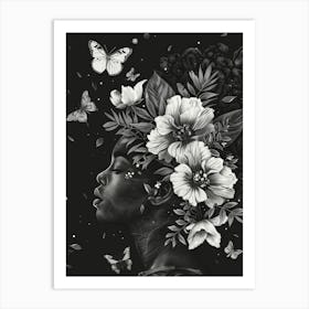 Black And White Painting 2 Art Print