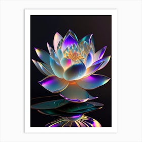 American Lotus Holographic 5 Art Print