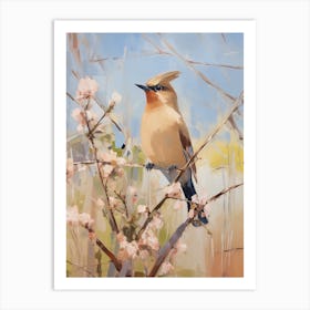 Bird Painting Cedar Waxwing 2 Art Print