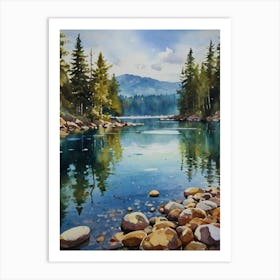 Reflections In The Lake Art Print