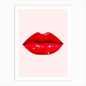 Red Lips Art Print