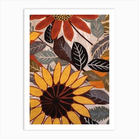 Fall Botanicals Black Eyed Susan Art Print