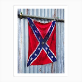 Confederate Flag Art Print