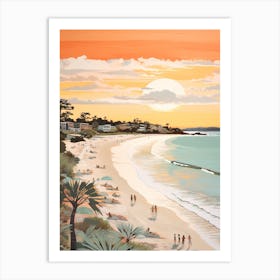 Noosa Main Beach Golden Tones 1 Art Print