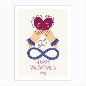 Happy Valentine Day Art Print