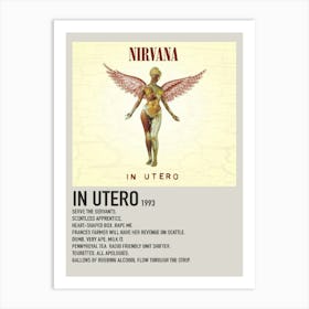 Nirvana Poster Vintage Album Music Decorative Canvas Art Print