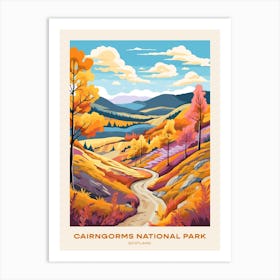 Cairngorms National Park Scotland 1 Hike Poster Art Print