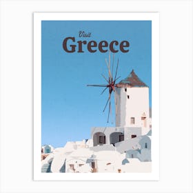 Visit Greece Art Print